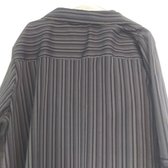 DCC woman's size 3X black, white and gray striped top - Picture 5 of 14